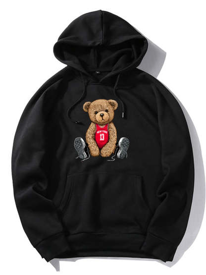 New York Bear Print Hoodie & Jogger Pants-Mitchell Shoes