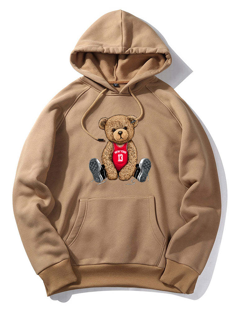 New York Bear Print Hoodie & Jogger Pants-Mitchell Shoes