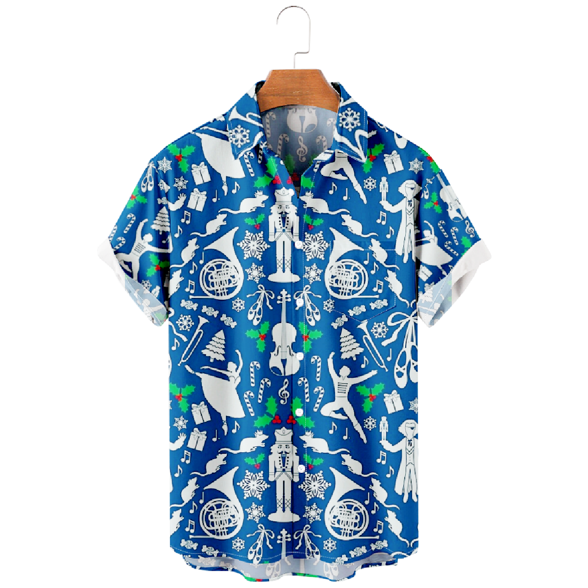 Nutcracker Ballet Christmas Casual Shirt