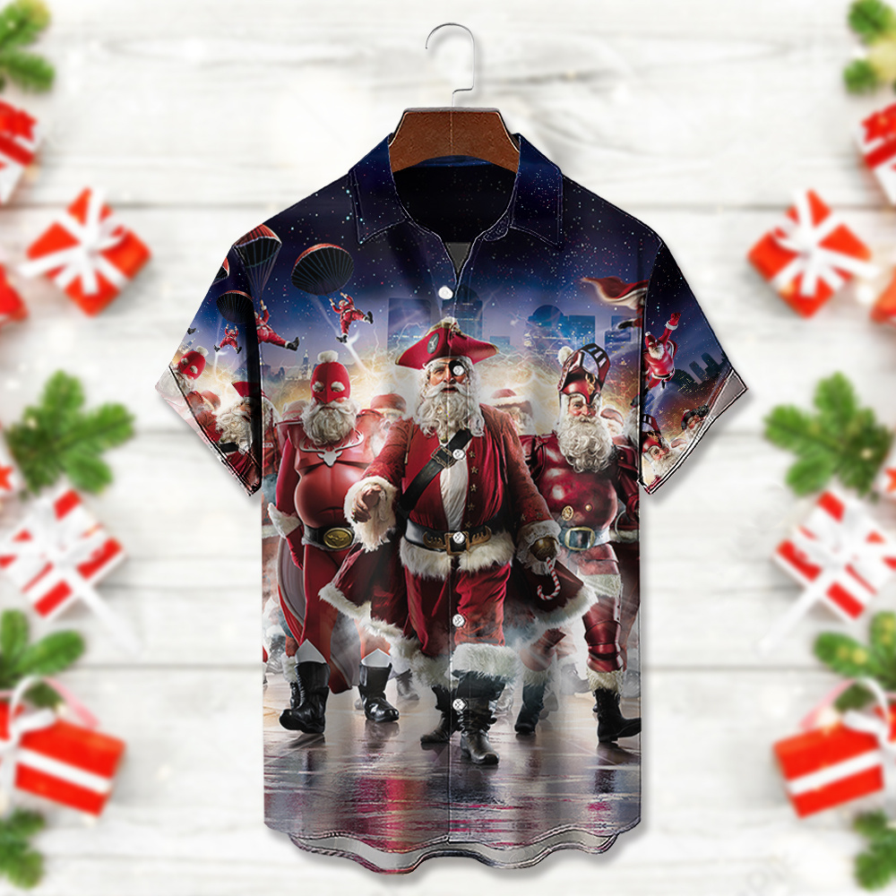 Funny Santa Short Sleeve Shirt