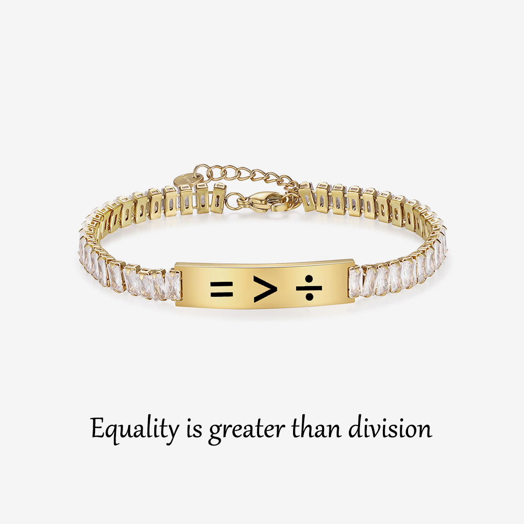 Equality Short Tennis Bracelet