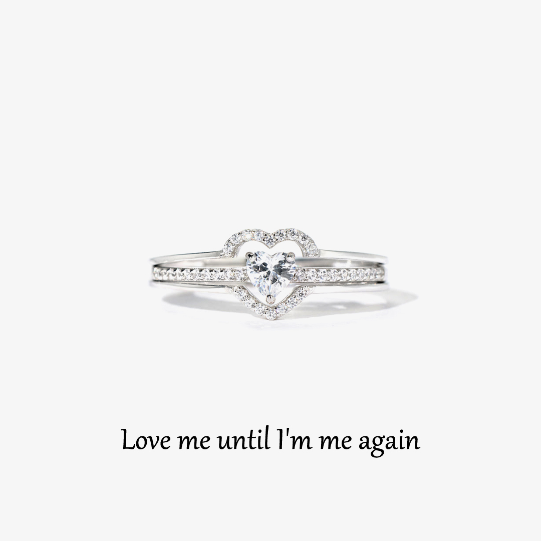 For Self- S925 Always Keep Myself In Heart Ring