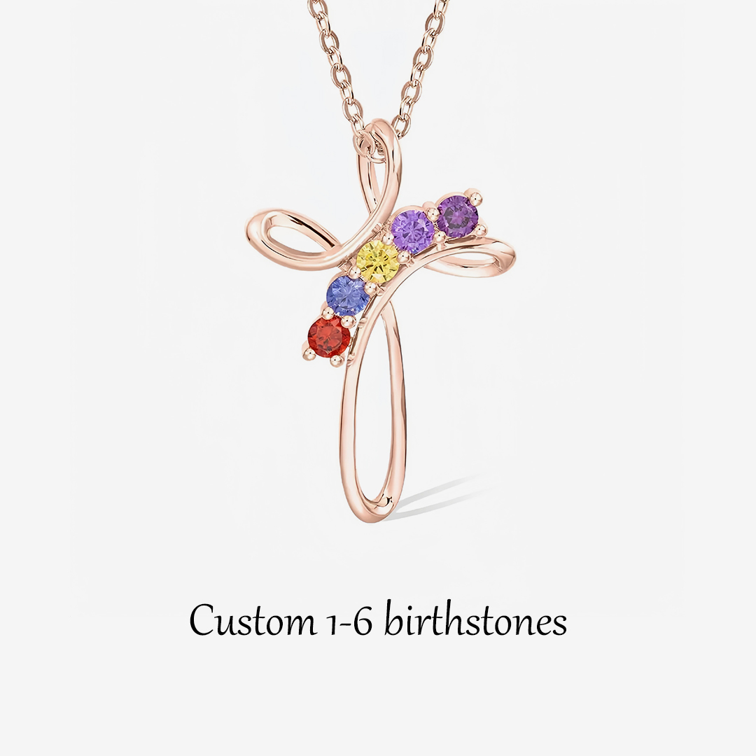 For Mother/Nana -Blessed To Be Called Mama/Nana Birthstone Custom Necklace