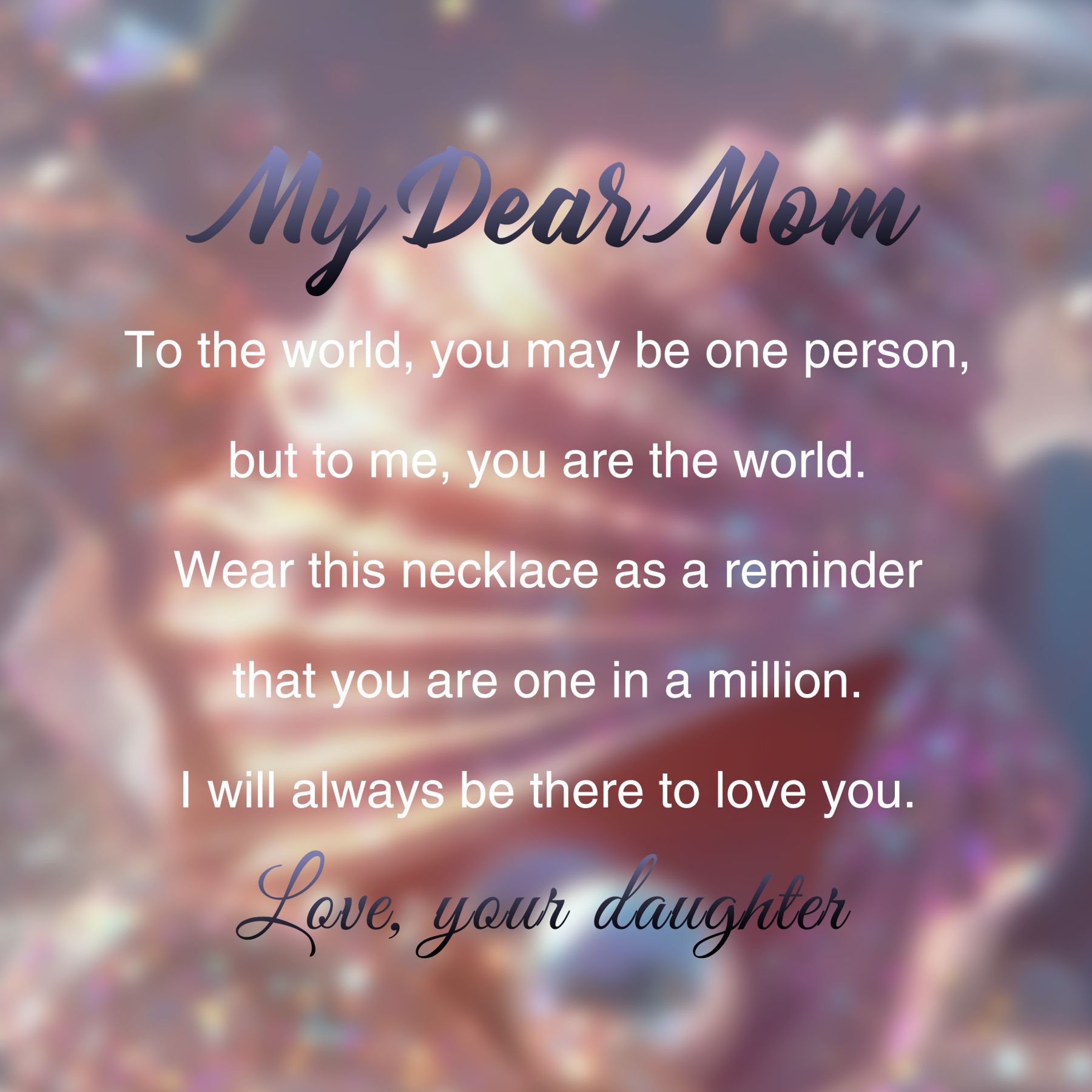 For Granddaughter - I AM SO PROUD OF YOU Freshwater Pearl Necklace