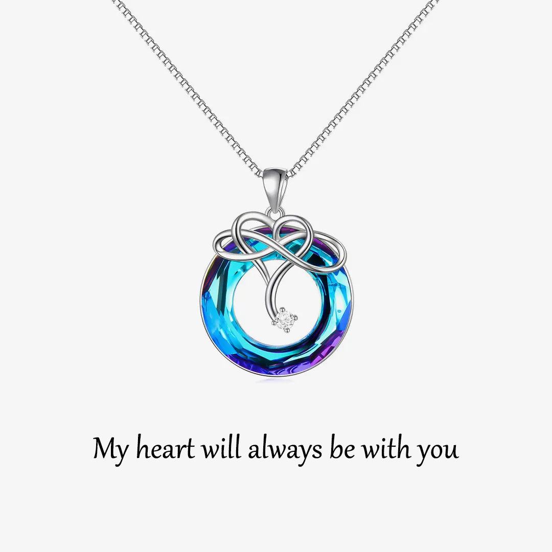 For Mother-S925 My Heart Will Always Be With You Necklace
