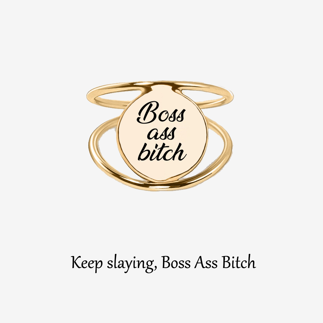 Boss Ass Bitch Double Ring