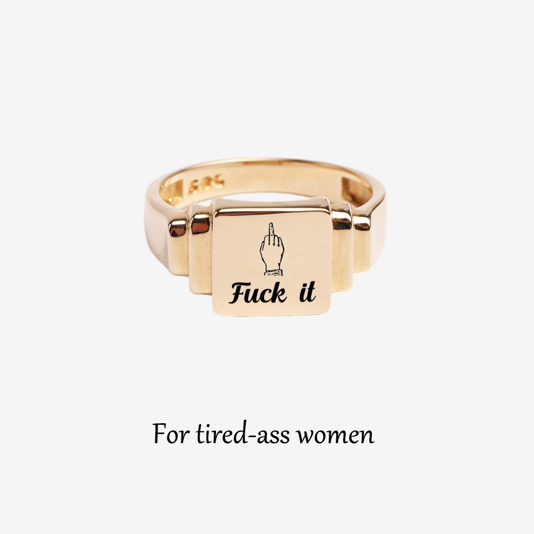 Fuck It Ladder Square Ring