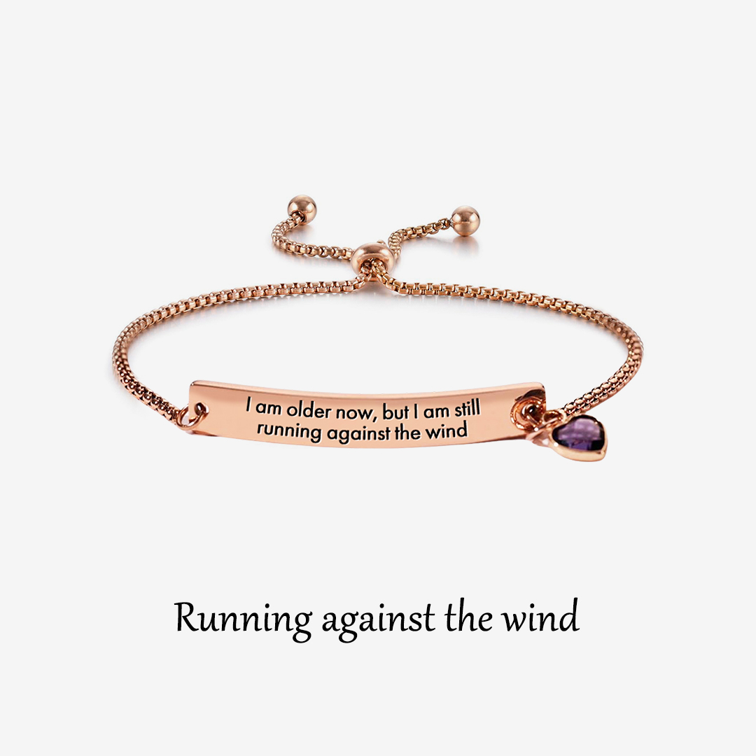Against the wind Custom Birthstone Diamond Bracelet