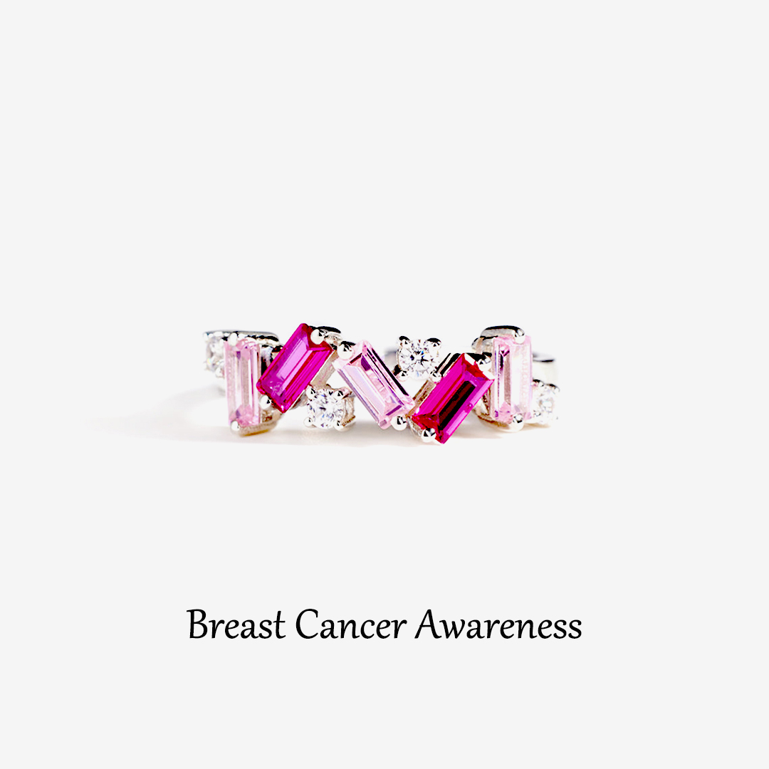 For Self - I Am Enough Pink Diamond Ring