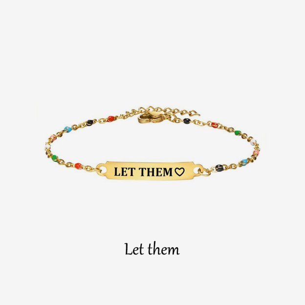 Let Them Dainty Colorful Bracelet