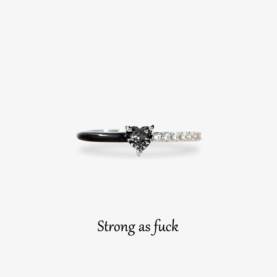 Strong as fuck Drip Glaze Half Ring