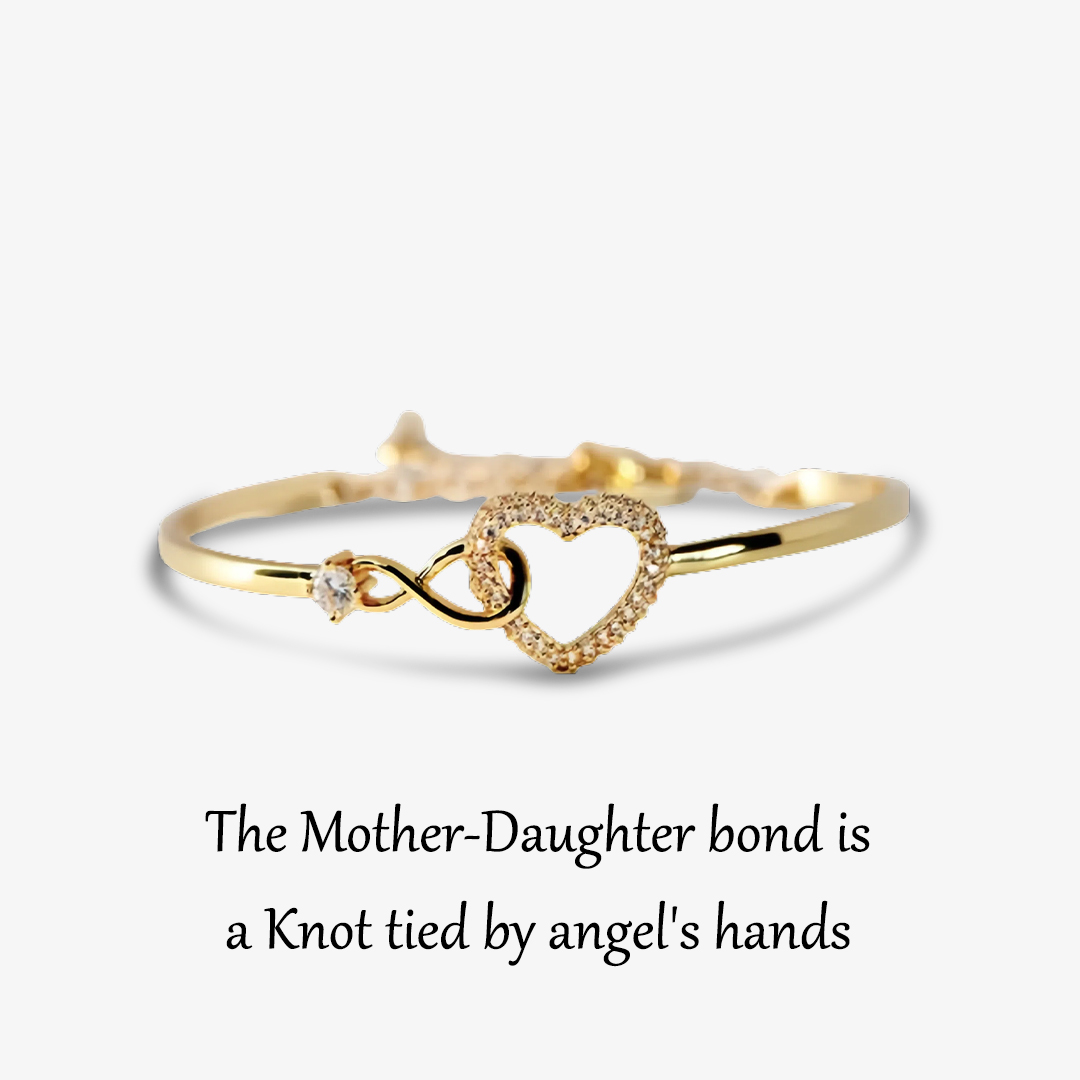 For Daughter - The Mother-Daughter bond is a Knot tied  Infinite Heart Bracelet