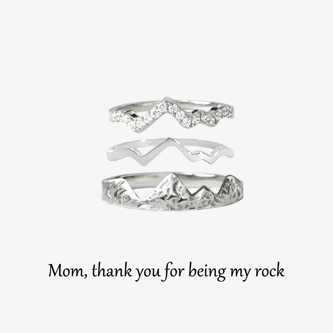 For Mom-Thank you for being my rock Mountain Ring