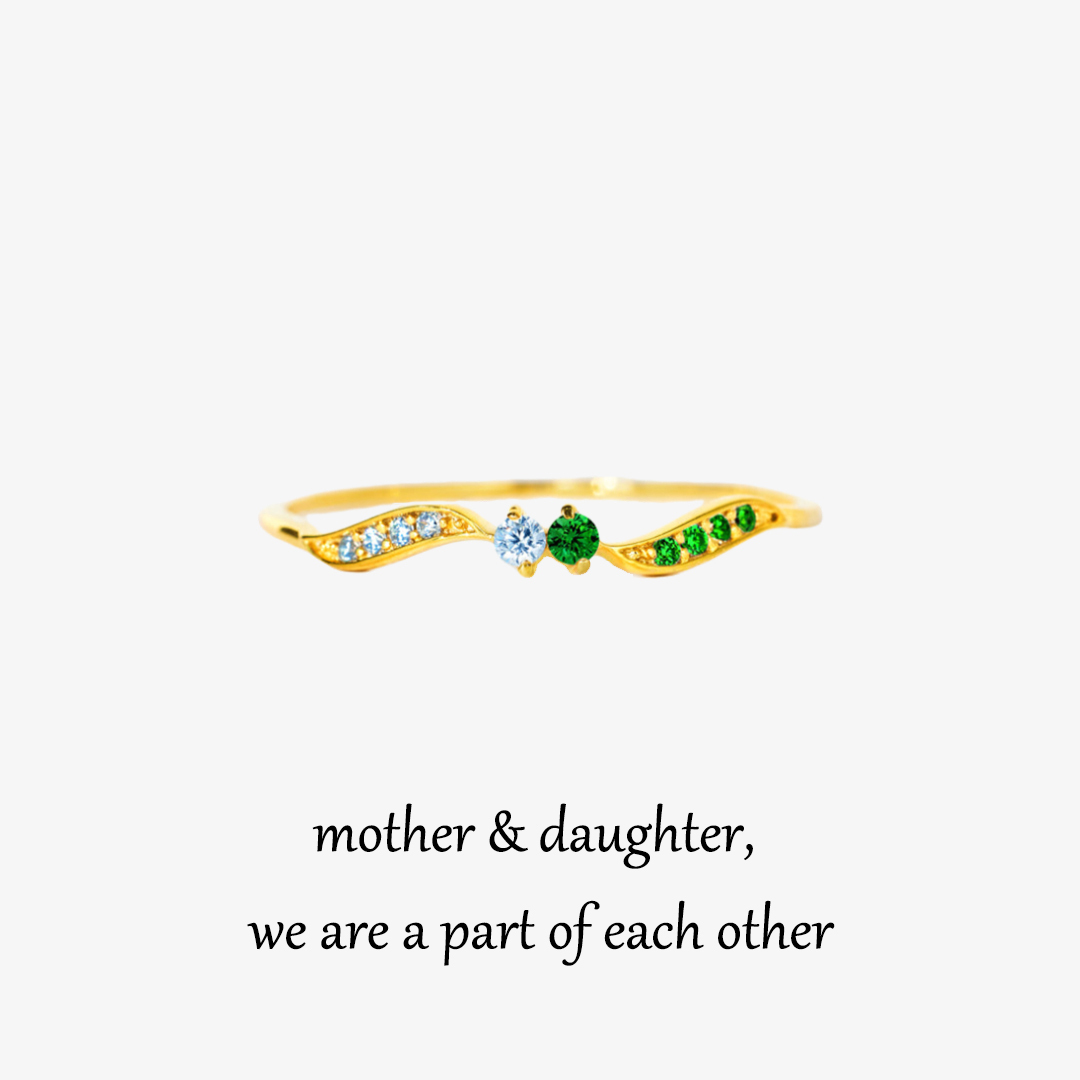 For Mother - Bond of Love Birthstone Ring 