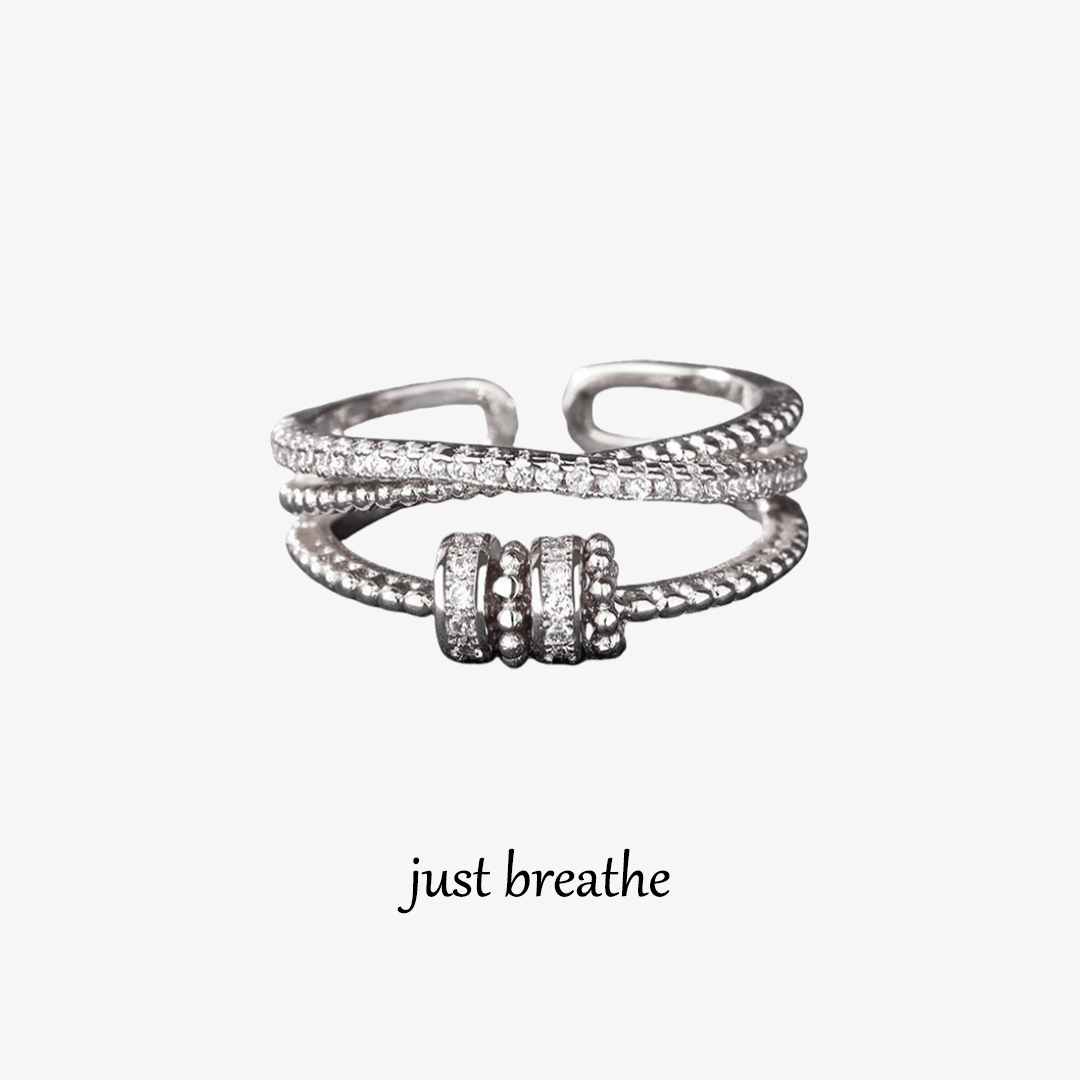 Just breathe Fidget Ring