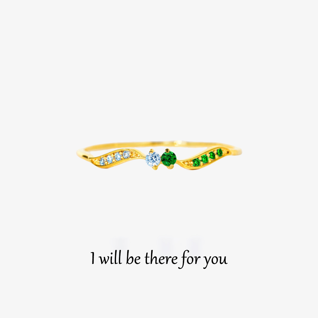 For Daughter- Bond of Love Birthstone Ring 