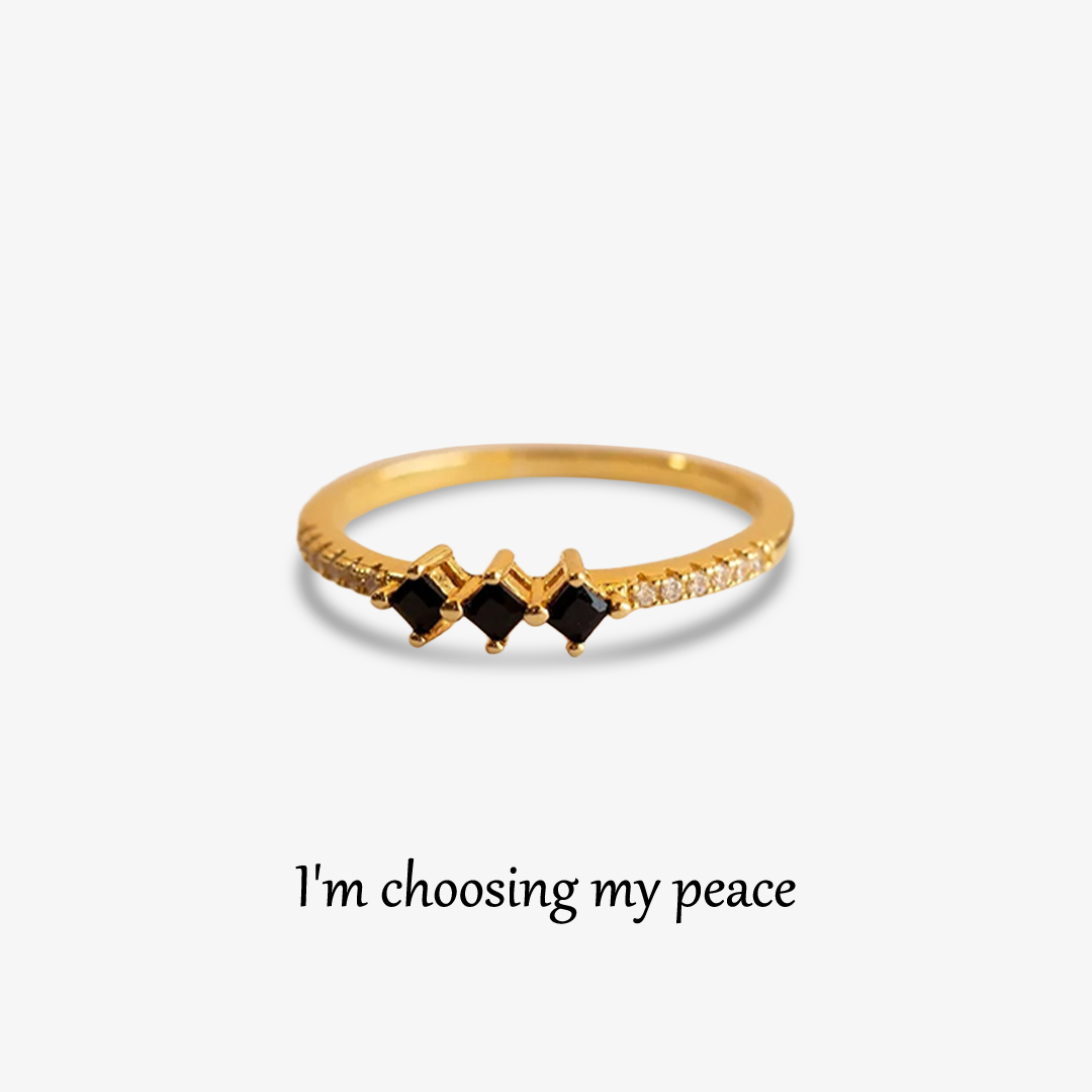 For Self -Helena Black Diamond Ring