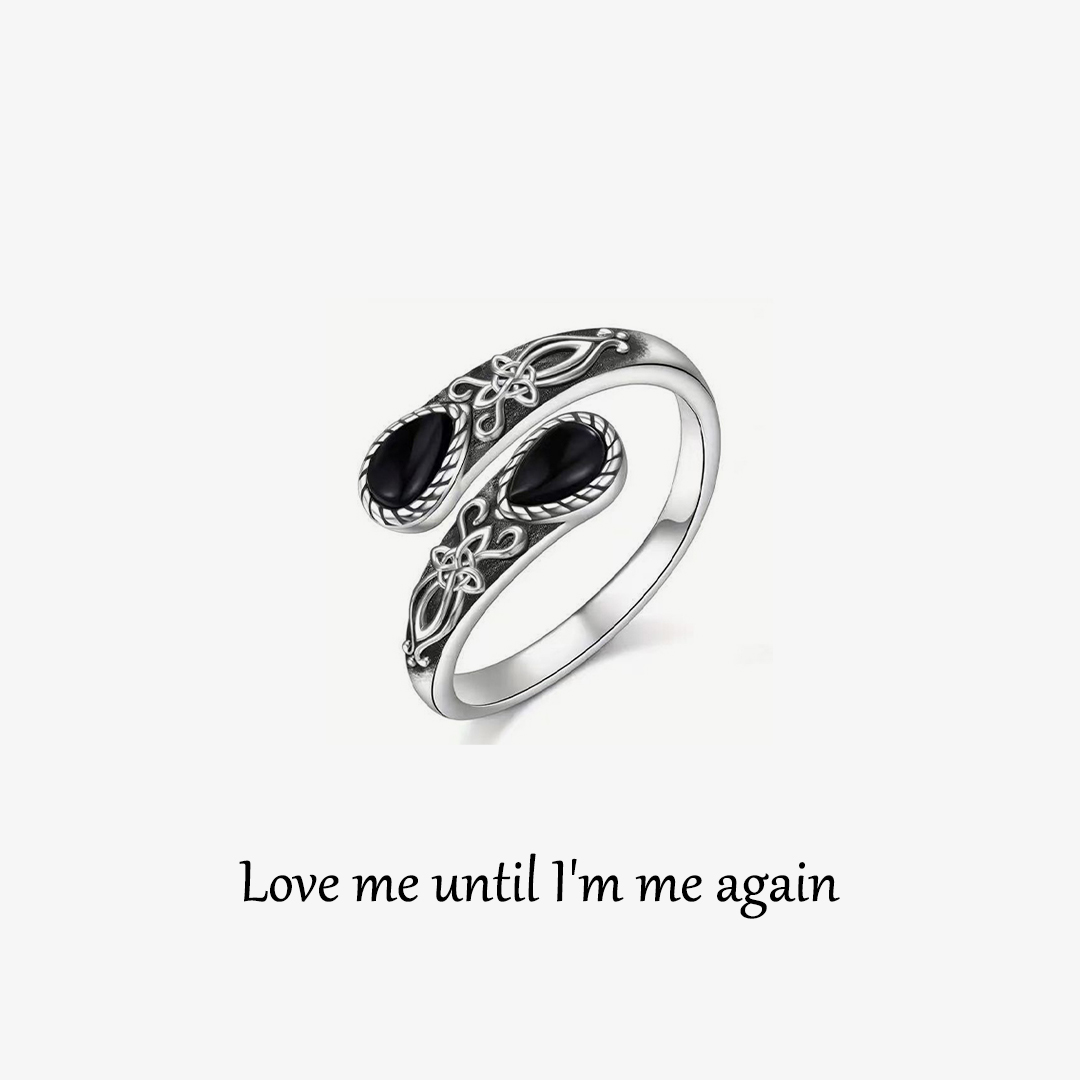 Double Black Diamond Vintage Ring