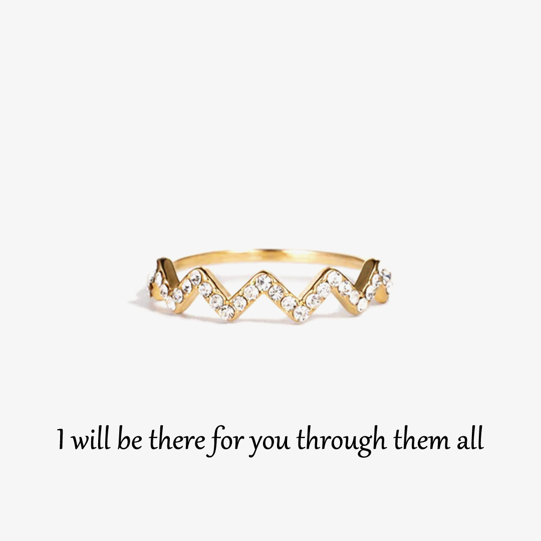 For Daughter-Mother River Engraved Ring