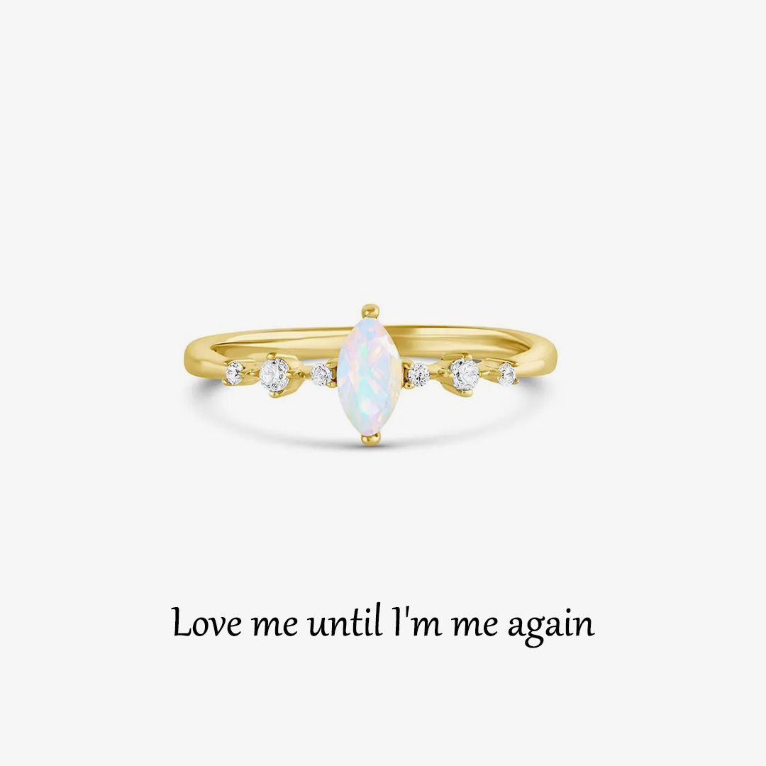 I'm Choosing My Peace Ava Opal Ring