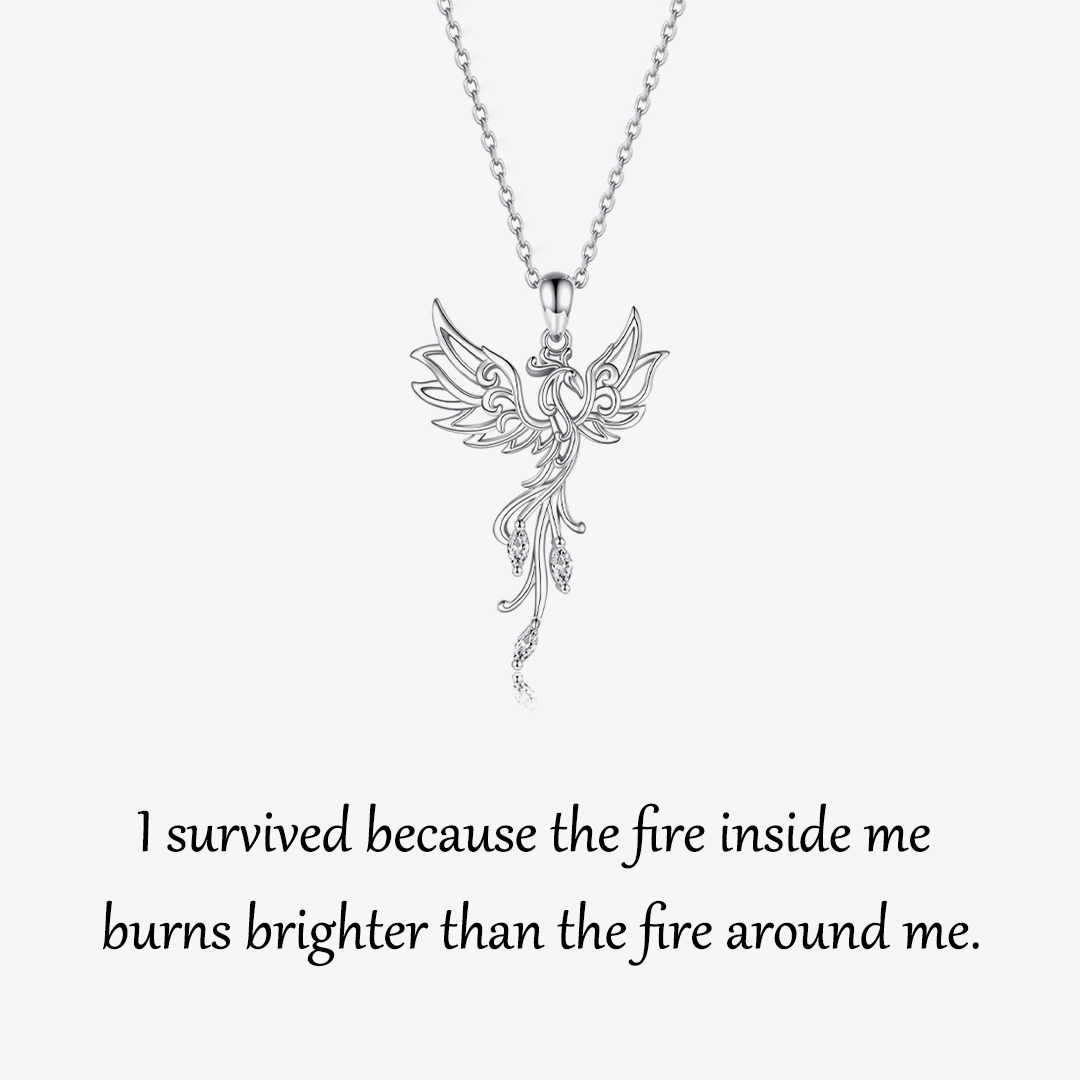 Trailing Diamond Phoenix Necklace