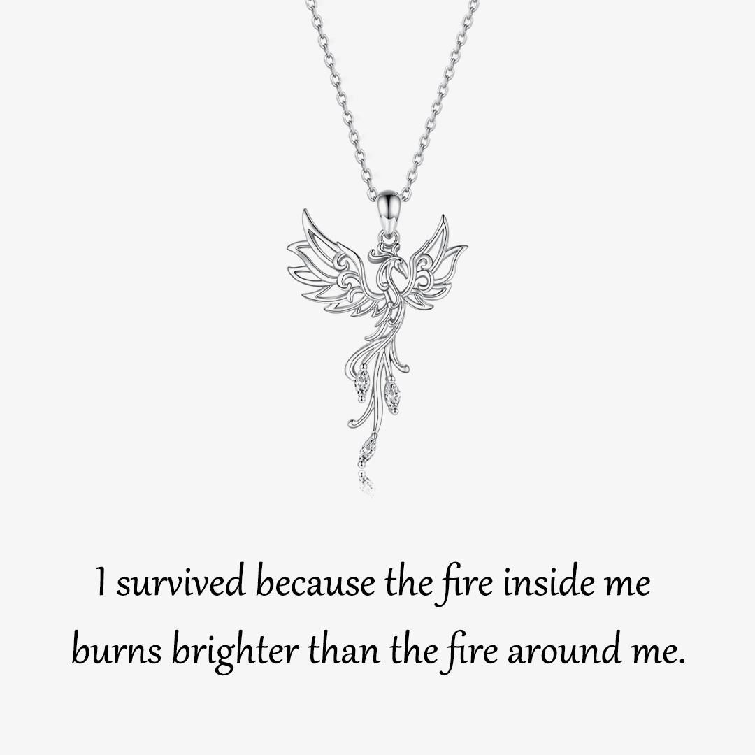 Trailing Diamond Phoenix Necklace