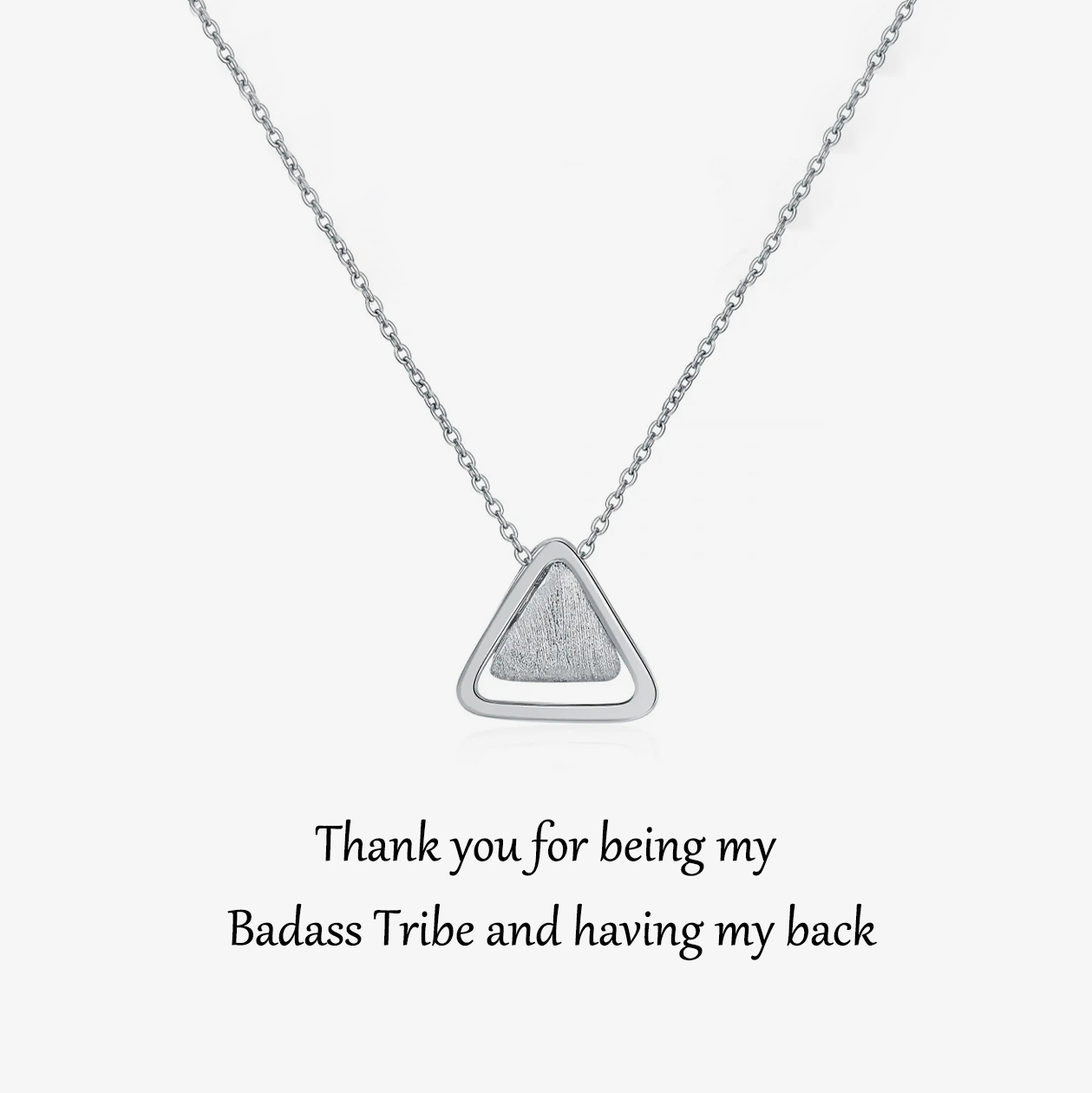 For Friends-Triangle Pendant Necklace