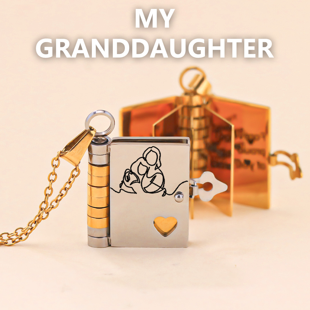 For Granddaughter - The Most Beautiful Chapter Book Necklace