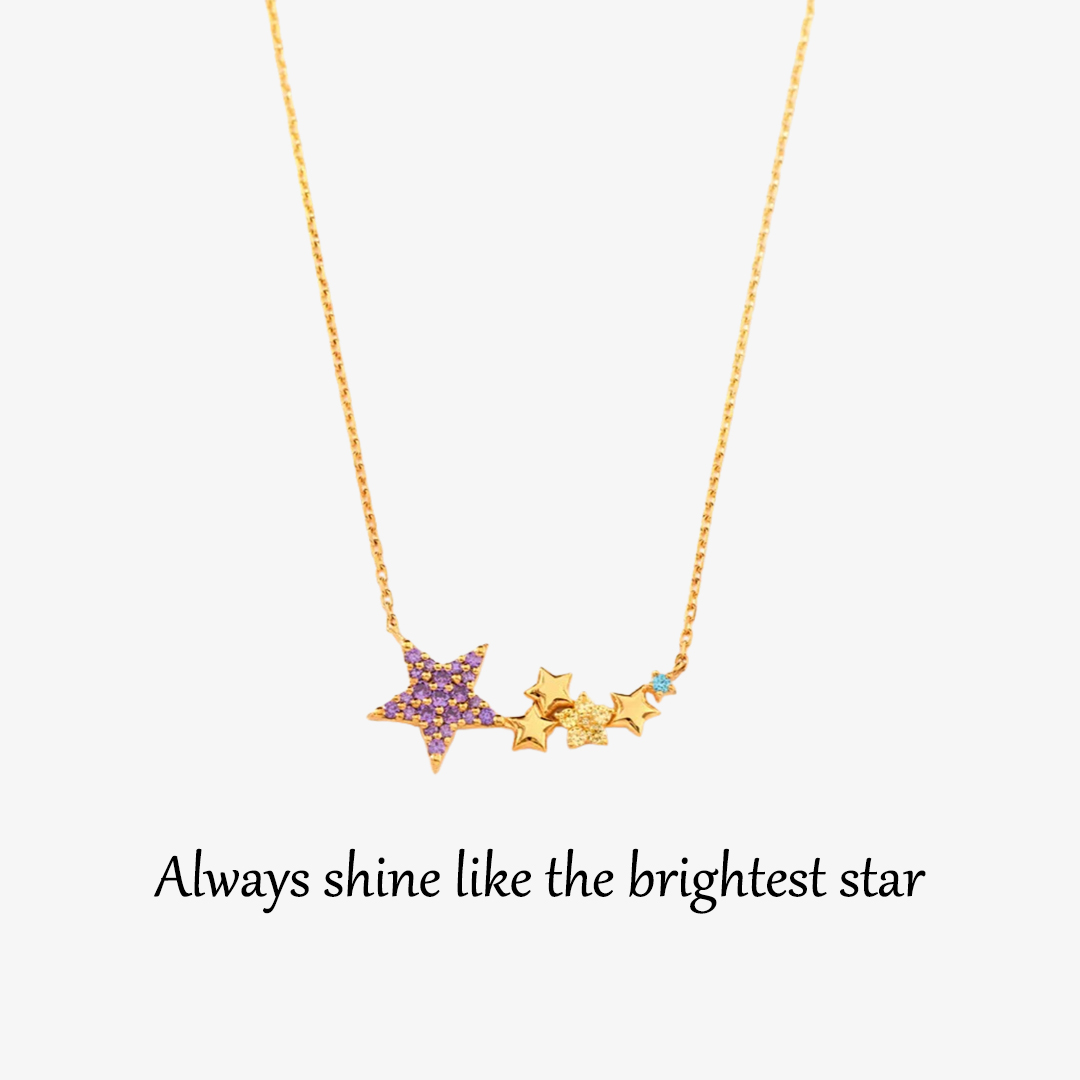 For Bonus Daughter -Shining Star Love Necklace
