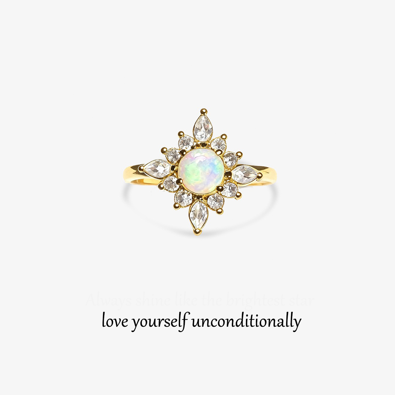 For Self-Shining Star Love Ring