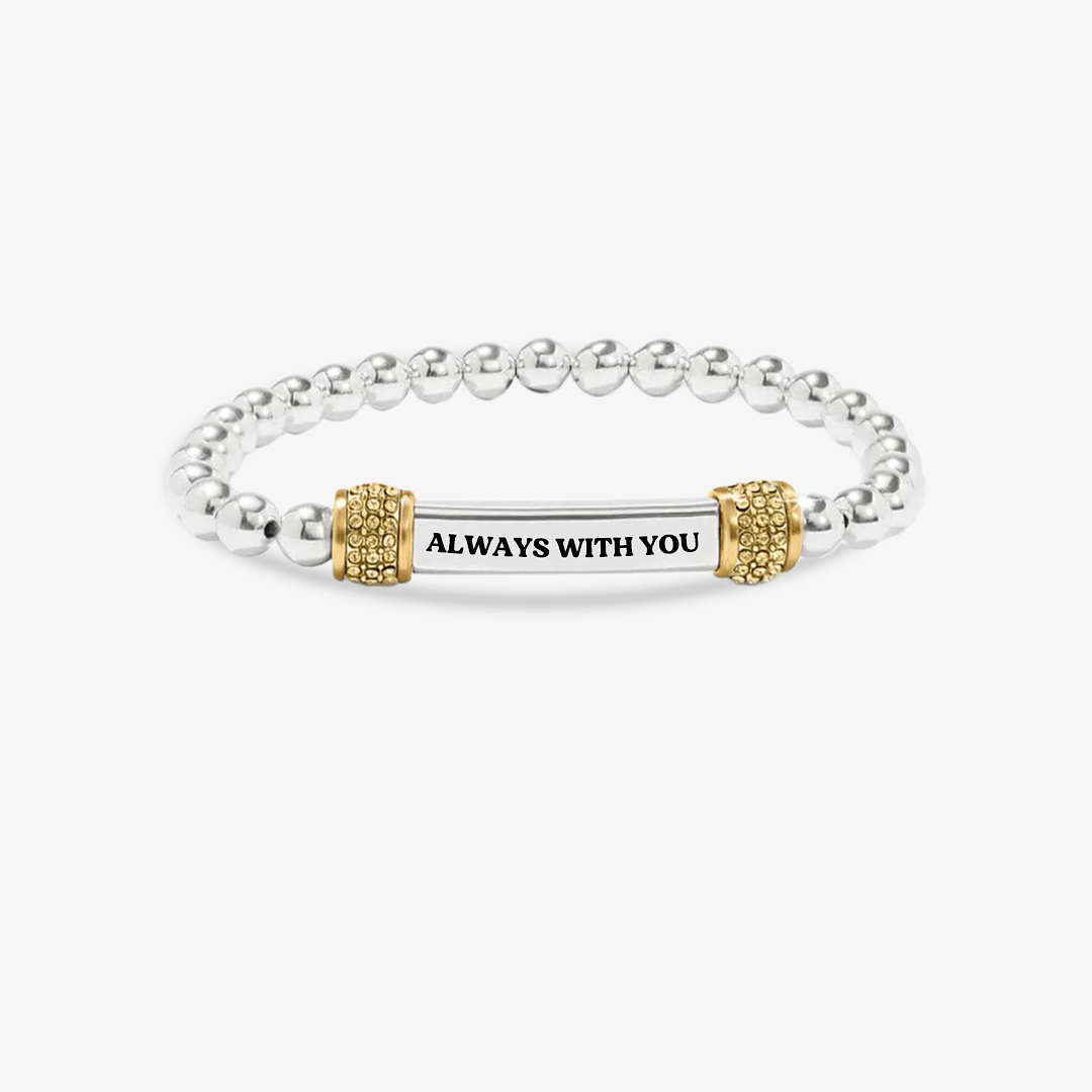 For Granddaughter-Always With You Dainty diamond bead Bracelet