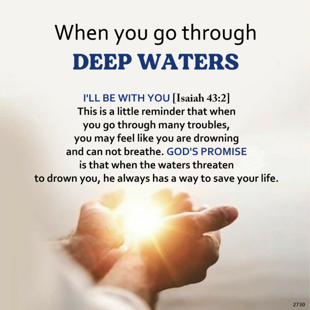 Through Deep Waters I'll Be With You Ring