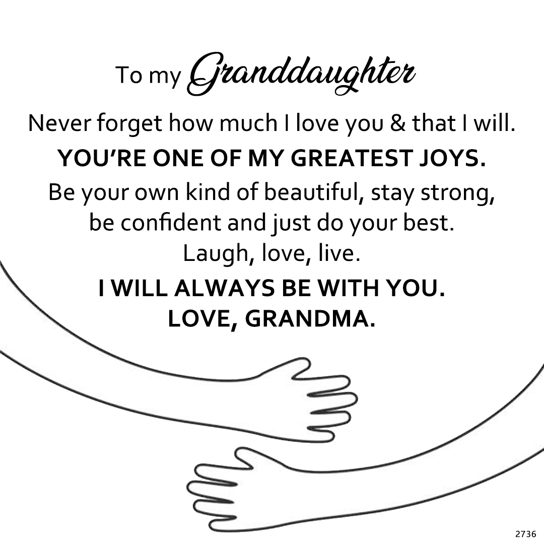 For Granddaughter - Always With You Granddaughter Ring 💖