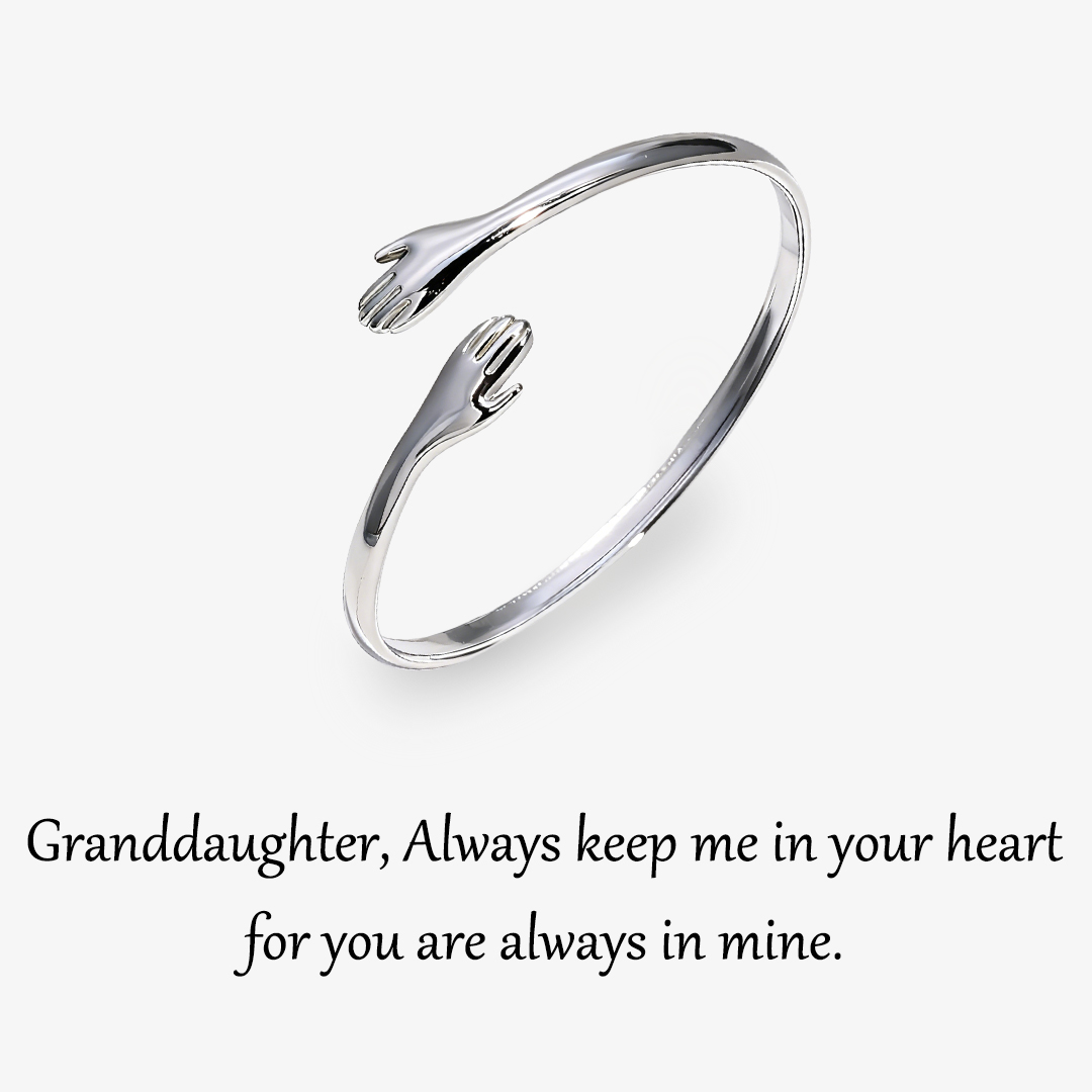 For Granddaughter-Always Keep Me In Your Heart Hug Bracelet