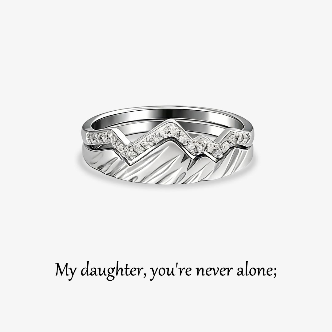 S925 Keep Climbing Stack Ring