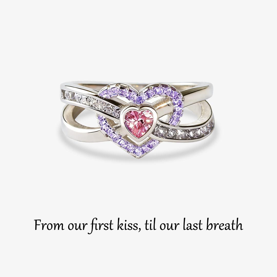 For Love - S925 I Love You Until Infinity Runs Out Custom Infinite Love Cubic Zirconia Ring