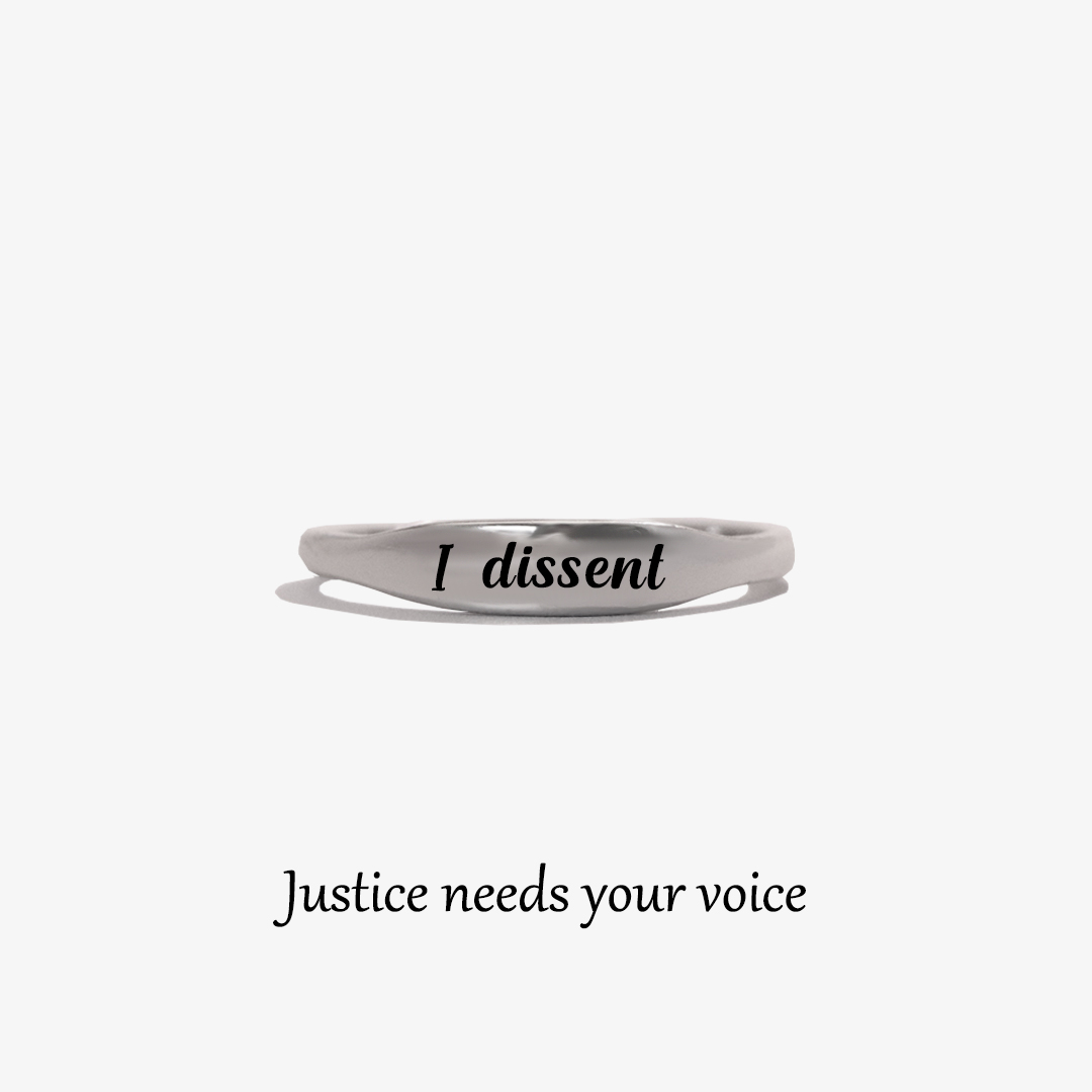 RESIST. DISSENT REPEAT.-Strip Ring