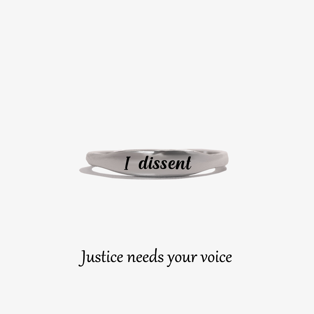 RESIST. DISSENT REPEAT.-Strip Ring