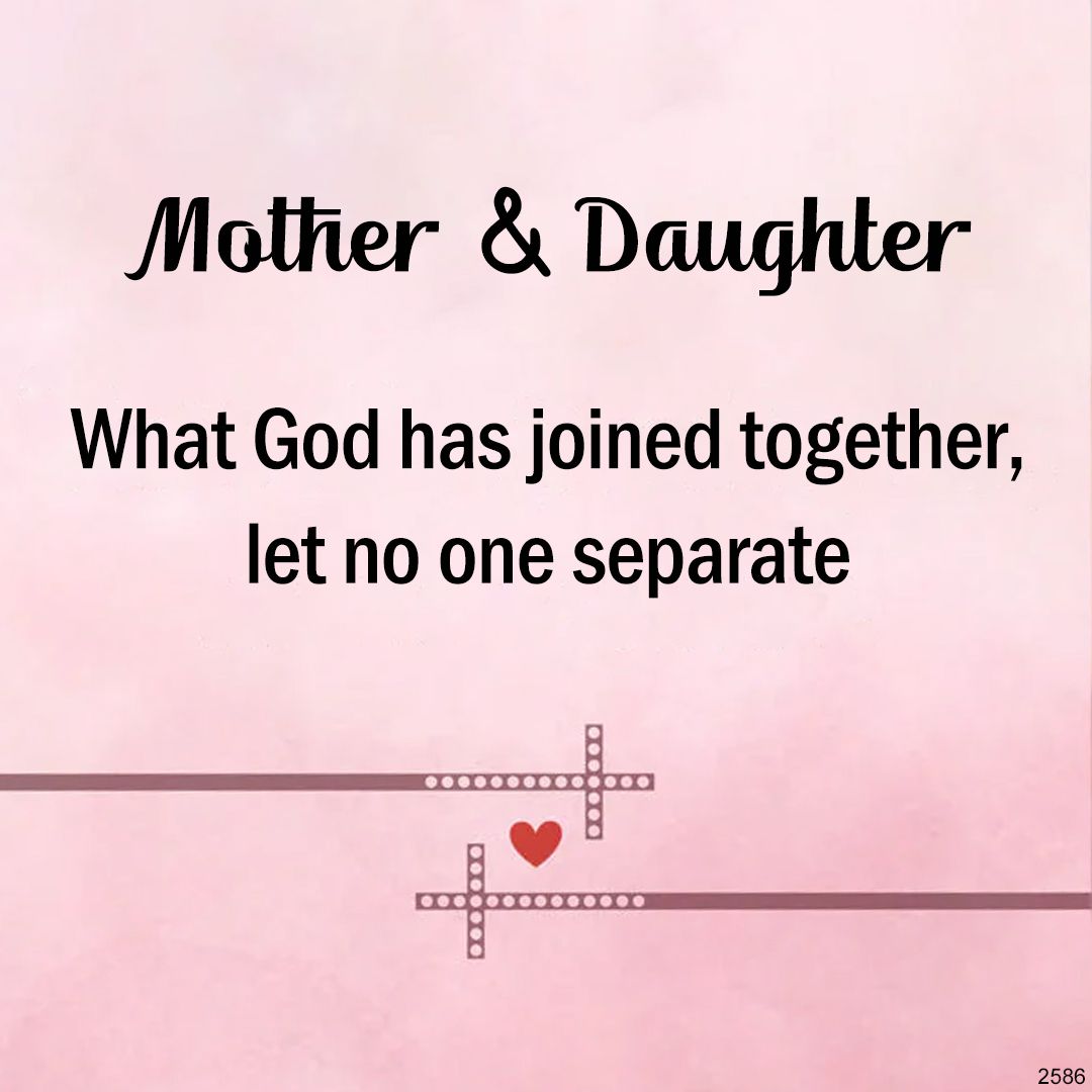 Mother & Daughter Custom Names & Birthstones Cross Ring