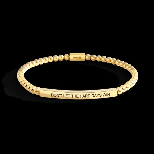Don't Let The Hard Days Win Beaded Inspire Bracelet