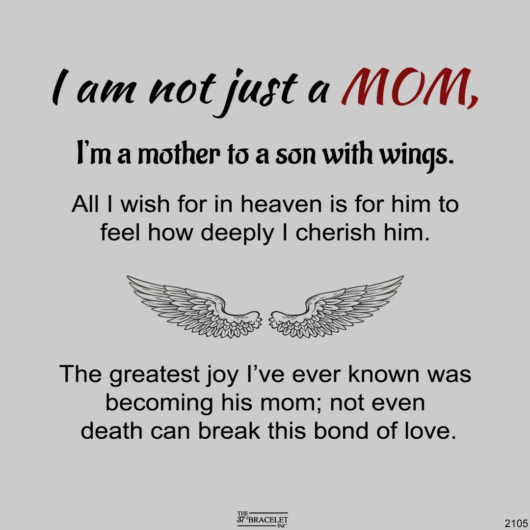 I’m A Mother To A Son With Wings Name Personalized Ring