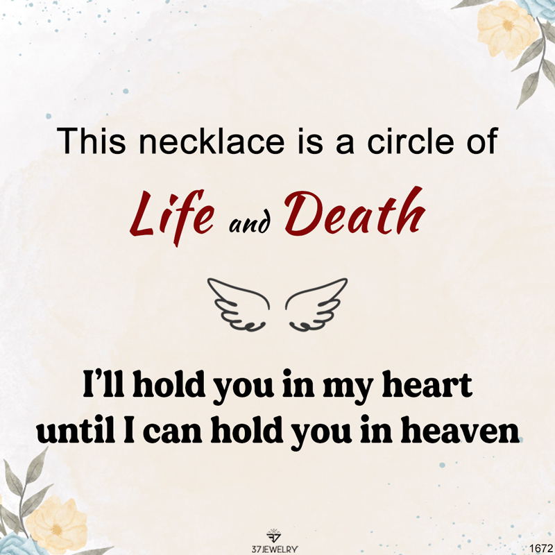 For Memorial - Custom Name Heart Wing Necklace