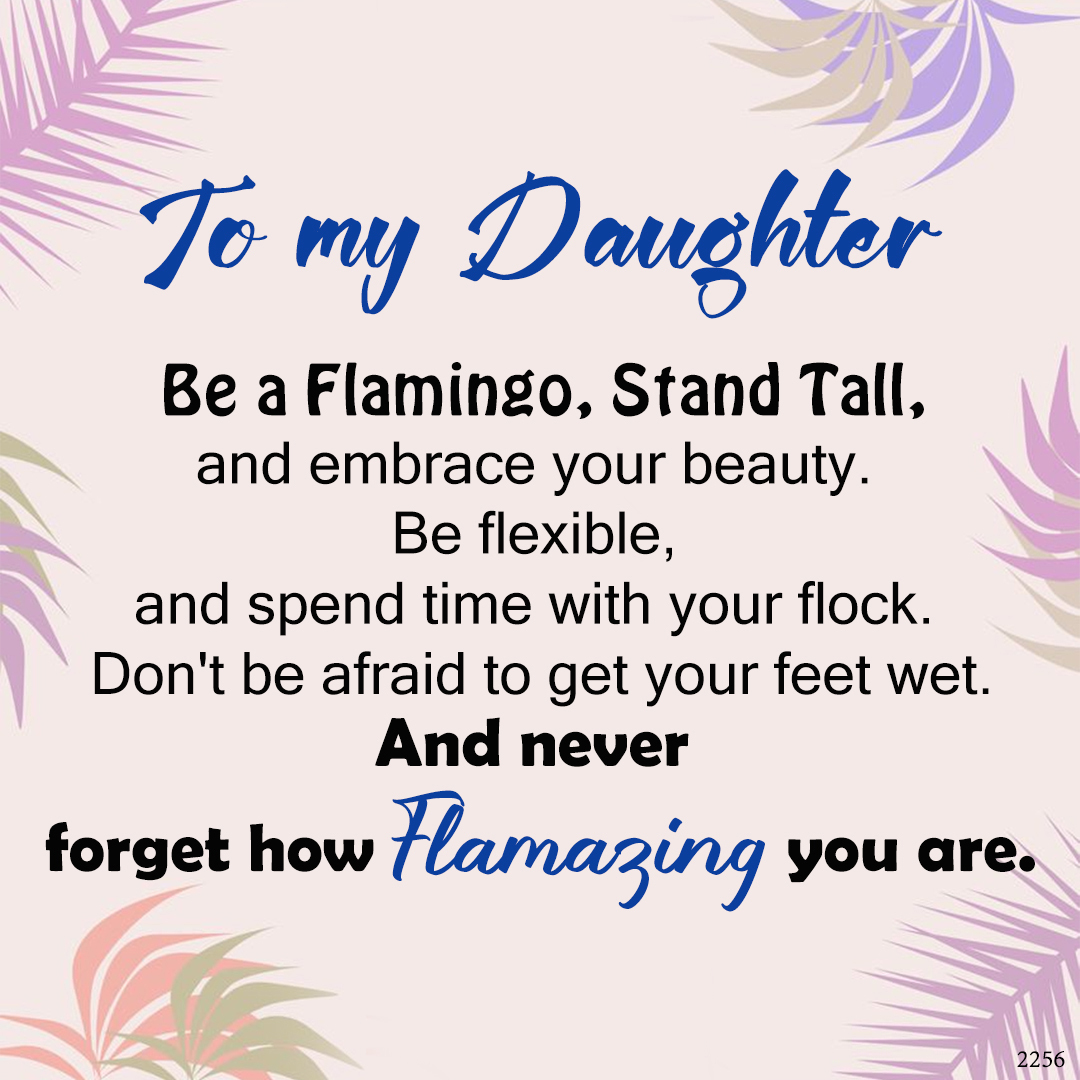For Daughter -Never Forget How Flamazing You Are Flamingo Bracelet
