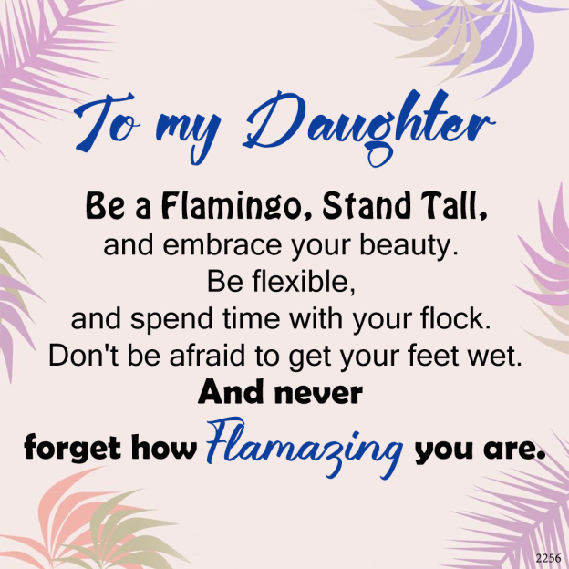 For Daughter -Never Forget How Flamazing You Are Flamingo Bracelet