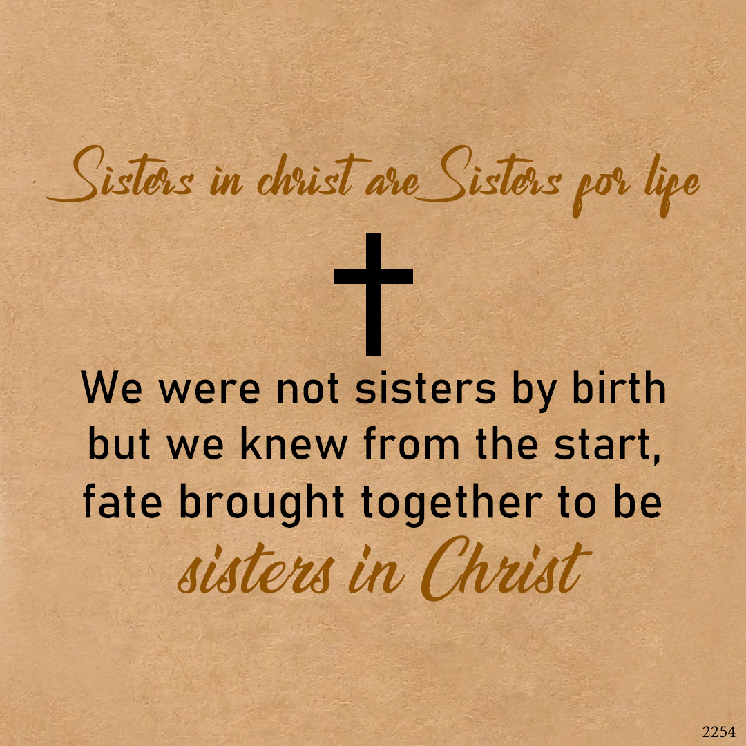 For Friend - Sisters In Christ Are Sisters For Life Cross Bracelet