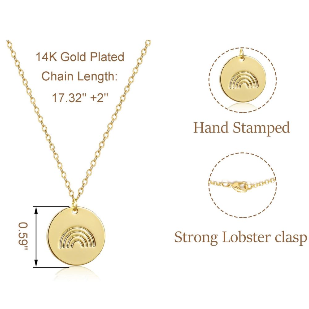 Rainbow Circle Necklace