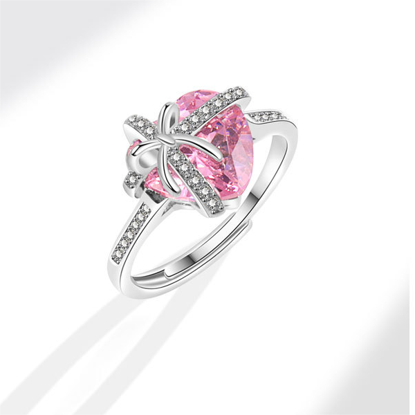 For Bonus Daughter -  I May Not Have Given You The Gift Of Life But Life Gave Me The Gift Of You Crystal Heart Ring