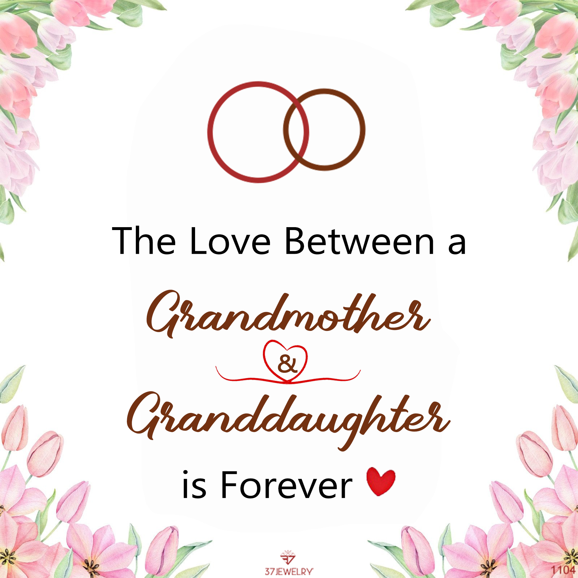 The Love Between Grandmother and Granddaughter Is Forever Infinite Cuff Bracelet