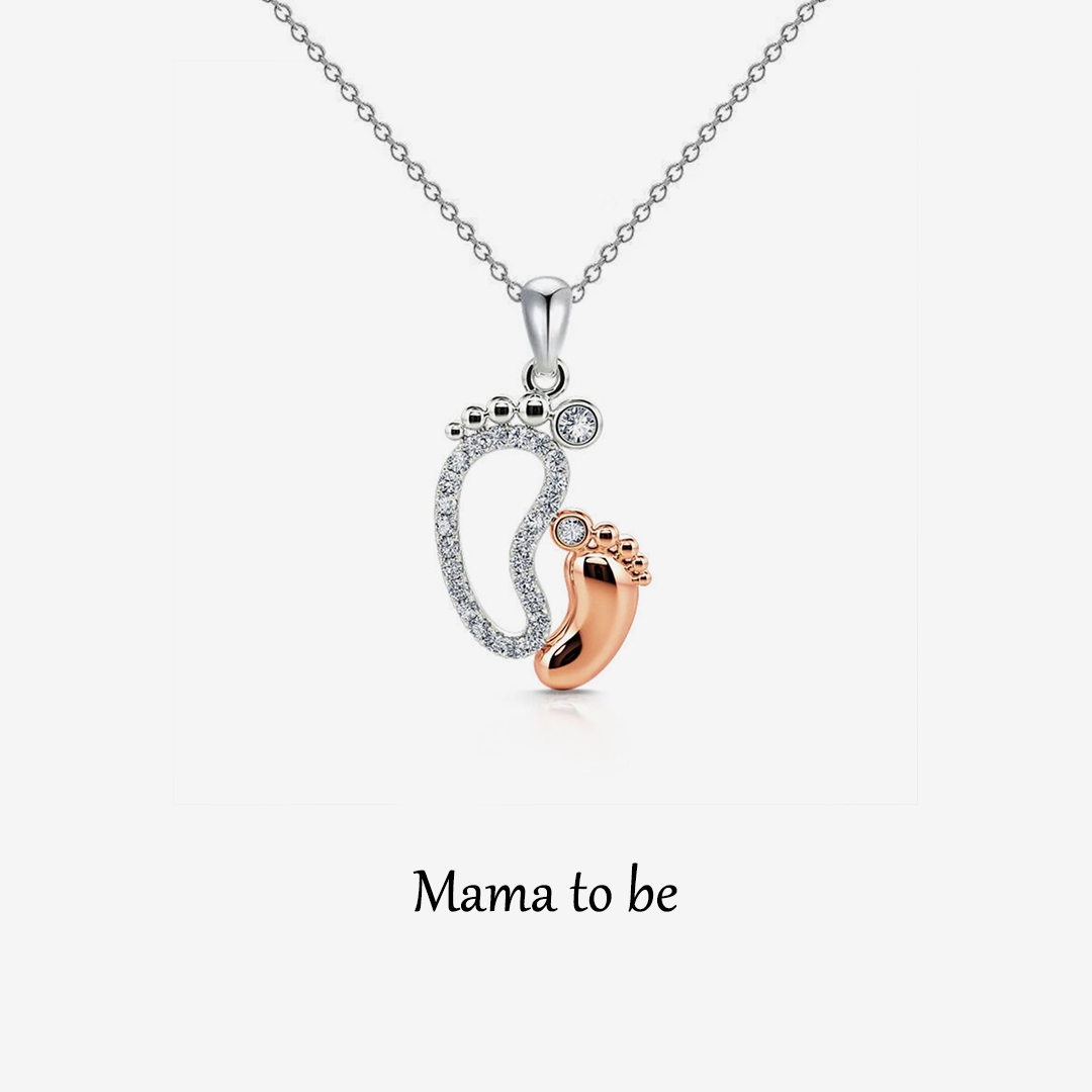 For Mama To Be -Lovely Feet Necklace