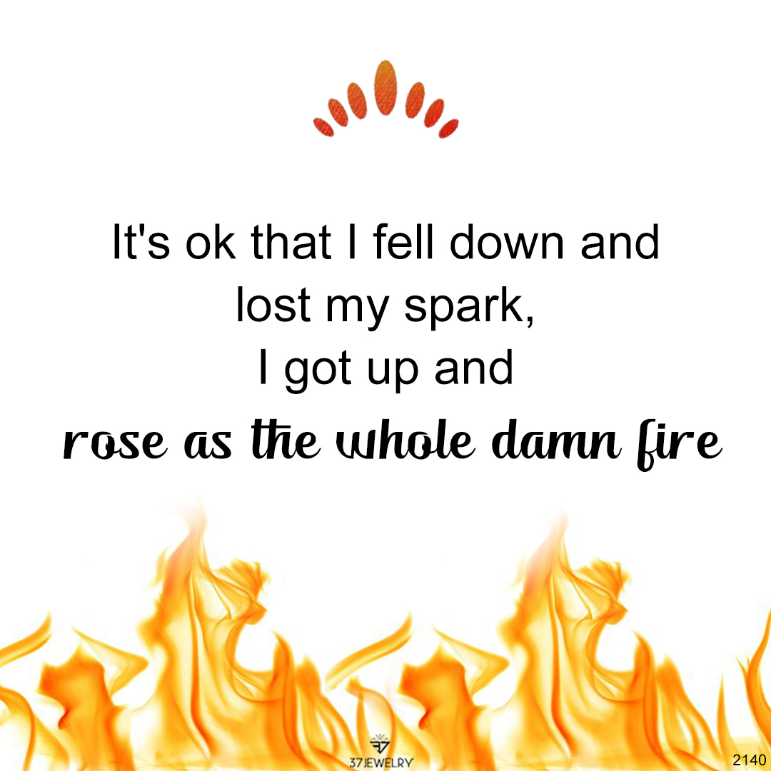 Burned And Survived Fire Flame Ring
